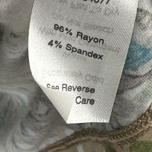 Cabi Long Sleeve V-Neck Dress Size Large  Jersey knit abstract pattern New - Picture 10 of 13